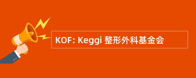 KOF: Keggi 整形外科基金会