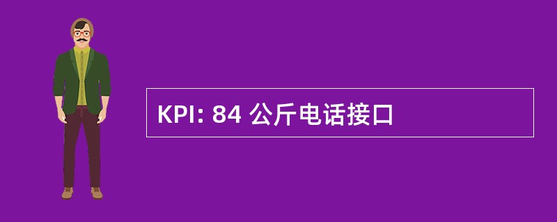 KPI: 84 公斤电话接口