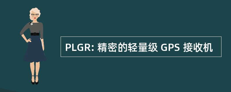 PLGR: 精密的轻量级 GPS 接收机