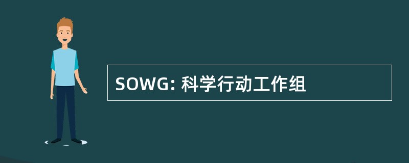 SOWG: 科学行动工作组