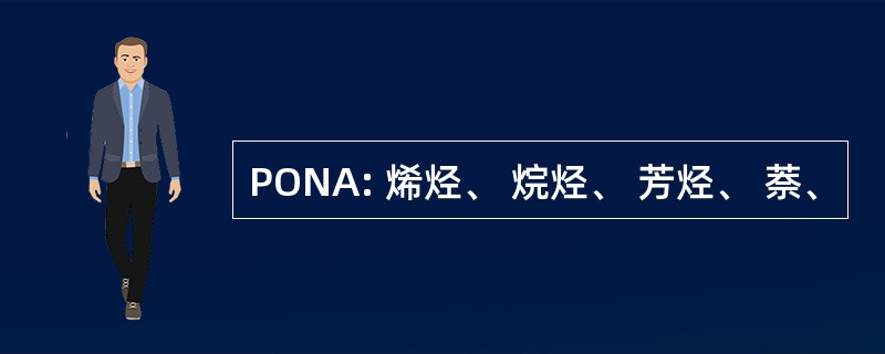 PONA: 烯烃、 烷烃、 芳烃、 萘、