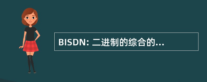 BISDN: 二进制的综合的业务数字网