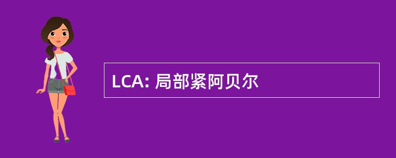 LCA: 局部紧阿贝尔