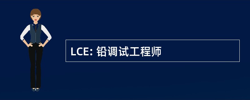 LCE: 铅调试工程师