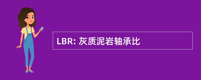 LBR: 灰质泥岩轴承比