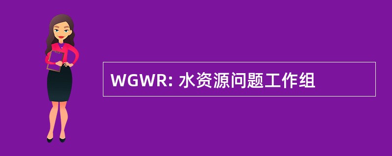 WGWR: 水资源问题工作组