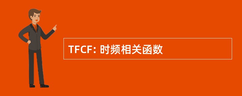 TFCF: 时频相关函数