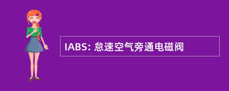 IABS: 怠速空气旁通电磁阀