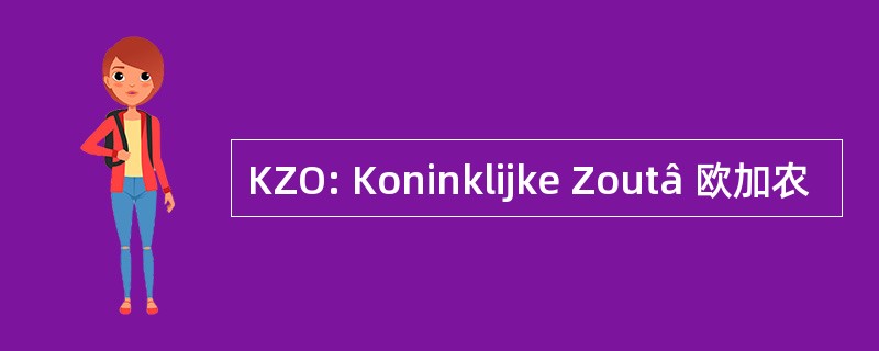 KZO: Koninklijke Zoutâ 欧加农