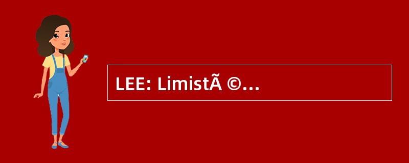 LEE: LimistÃ © ir EacnamaÃoch Eorpaigh