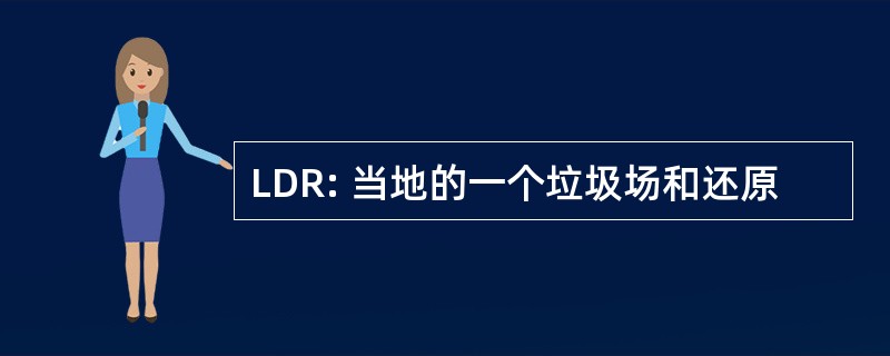 LDR: 当地的一个垃圾场和还原